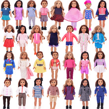 2024新款18寸美国女孩娃娃衣服，裙子套装服装配件批发
