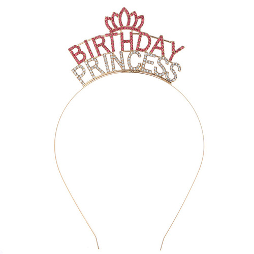European and American fashion birthday crown tiara BIRTHDAY PRINCESS birthday princess party headband wholesale