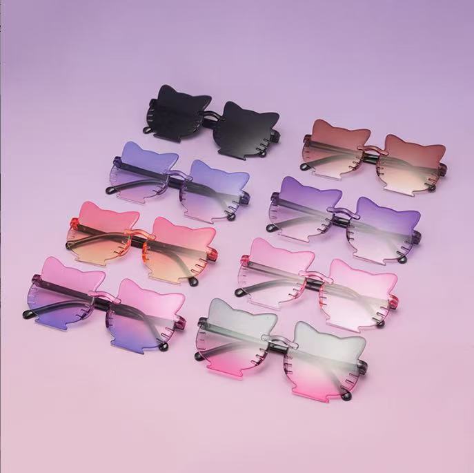 2025 nuevos lindos gafas de sol para niños PC en gafas de sol de comercio electrónico para correr gafas de protección solar UV para niños