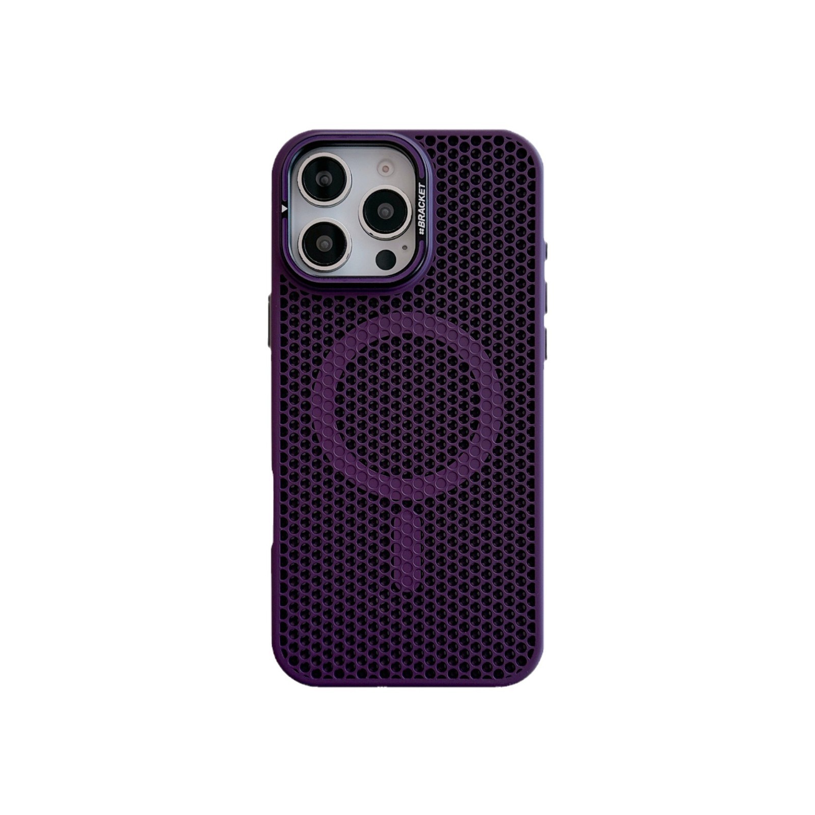 Soporte de lente de pantalla de alto nivel para iPhone 17Promax caso de teléfono 14 ventilación 15 manzana 16 funda