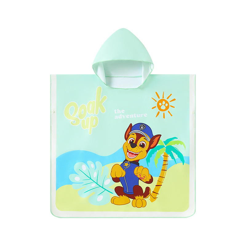 Paw Patrol Children's Swimming Cape Bathrobe Boys' Beach Towel 2026 New Model Girls' Sports Cartoon Bath Towel