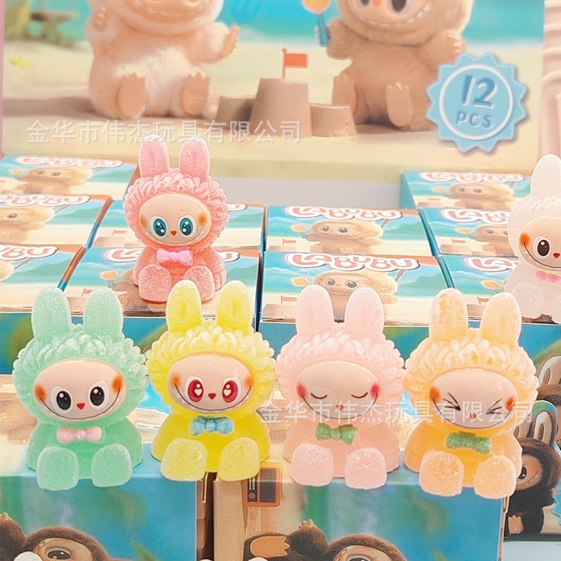 人気の座りラブビーラバー発光モデル LABUBU ブラインドボックスかわいい装飾品子供のギフト小さなおもちゃ卸売|undefined