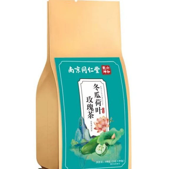 [Нанкин Тонгрентанг] Зимний чай с листьями лотоса и розой 140г/пакет