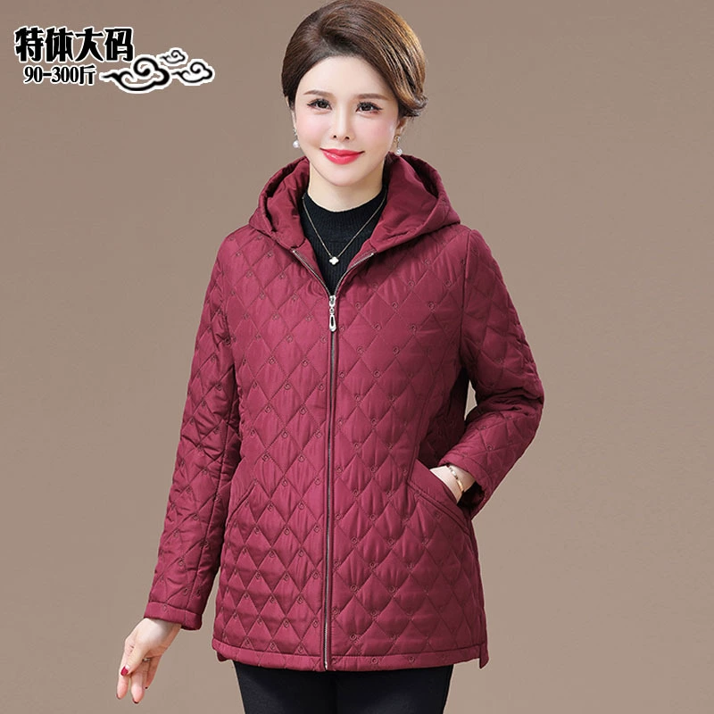 Сплошной цветной Тренч, длинный наружный Зимний новый свободный большой выпуск, свободная вышитая Свободная куртка с капюшоном, большое издание, хлопковая стеганая куртка с кольцами и толстым приливом