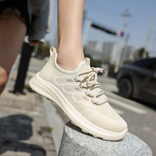 一件代发老人头运动布鞋女秋冬季网面透气软弹轻质休闲鞋跑步鞋09