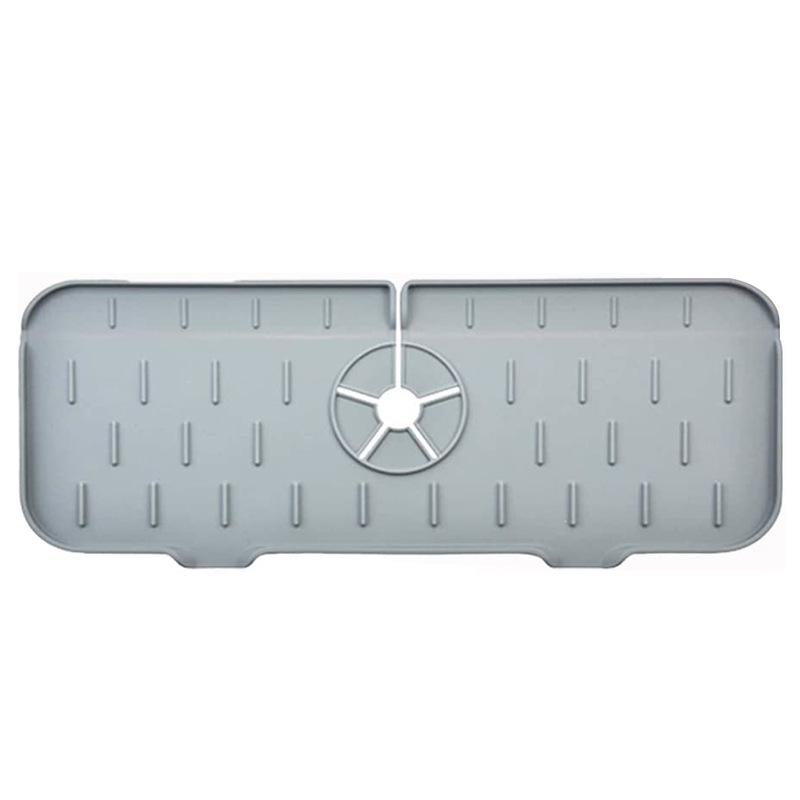 Comercio exterior transfronterizo nuevo grifo de cocina de silicona mango a prueba de salpicaduras bandeja de recolección de goteo almohadilla de drenaje almohadilla de secado de esponja