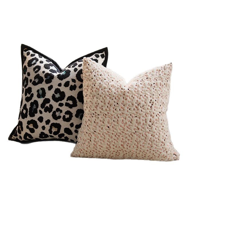 Moderno simple y de alta sensación almohada de lujo ligera almohada de tela nórdica cama sofá sala de estar almohada funda de almohada con núcleo