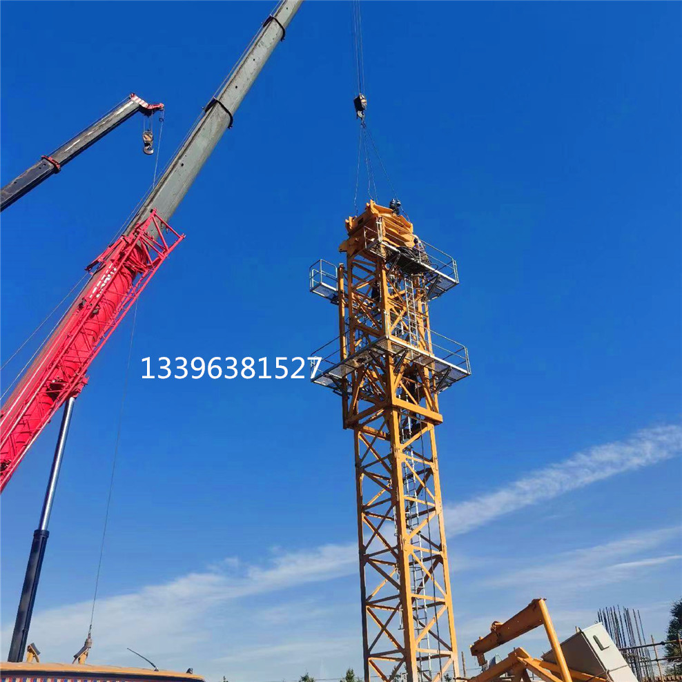 HTB63塔帽式起重机 锤头塔机建筑楼房施工塔吊 出口塔吊生产厂家