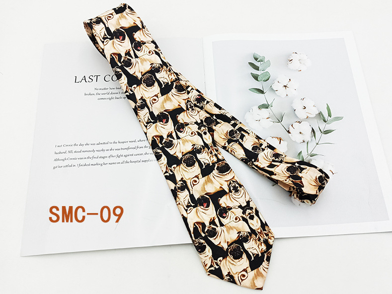 Moda británica impresión digital corbata retro fabricante spot hilo de poliéster mano floral traje de hombre accesorios 8cm