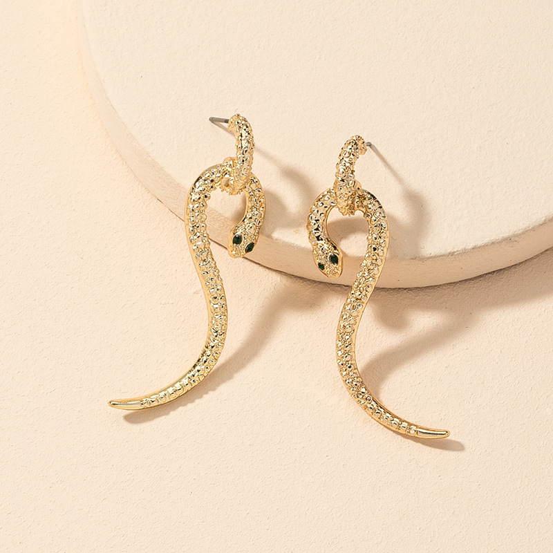 Fashion Snake-shaped Alloy Earrings display picture 9