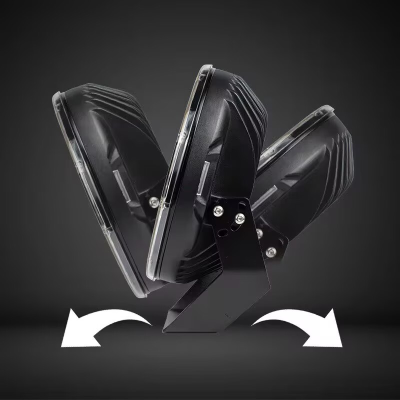 9inch Round Off-Road LED Spotlight, White and Yellow Dual-Color, Three-Wire Connection, Modified Car Light, LED Front Bumper Spotlight