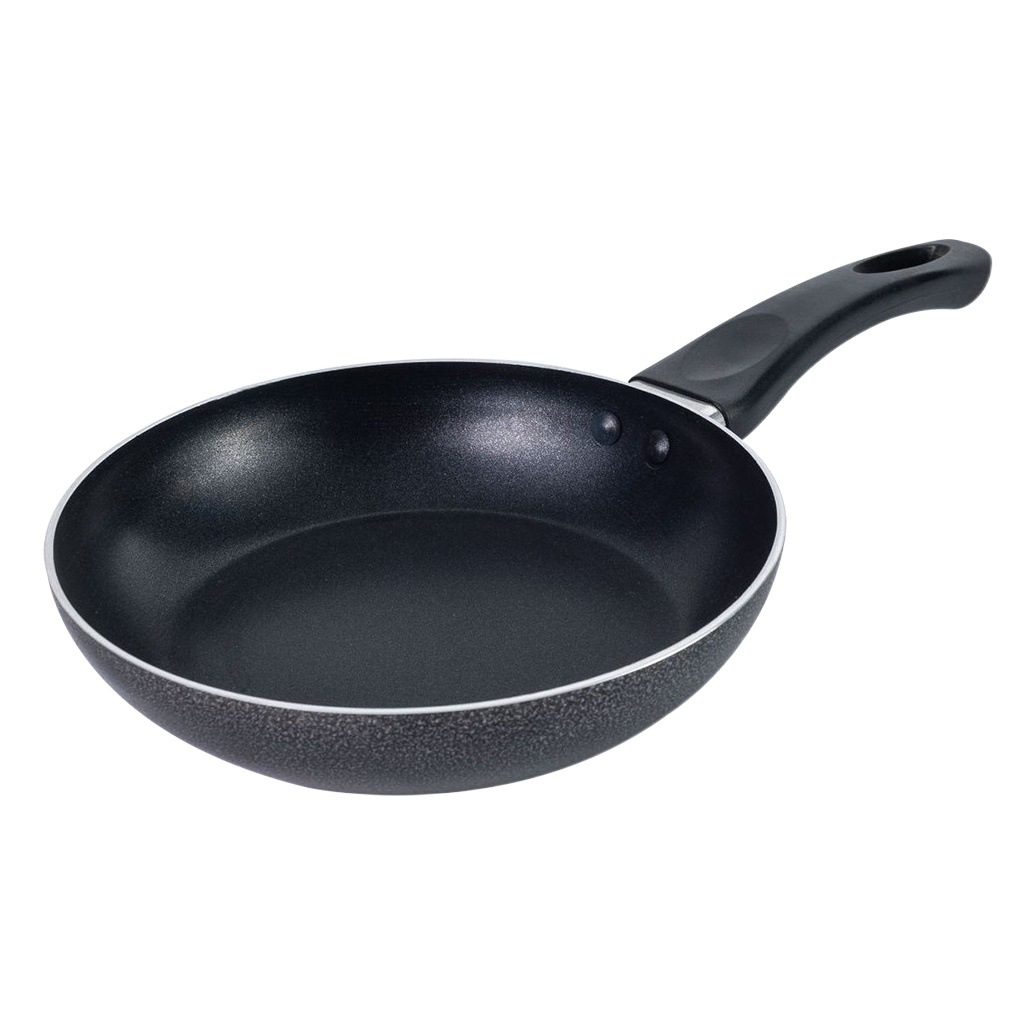 Shuaidebao exportación original de aluminio de 2,5mm de plástico negro de pulverización sartén antiadherente pan 16-32cm