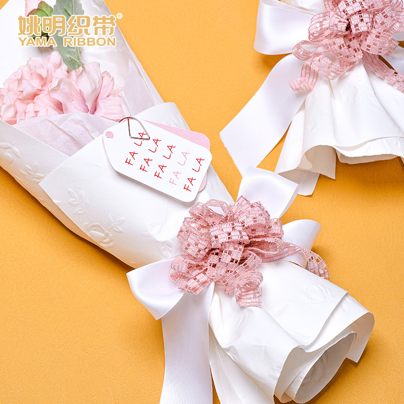 Yao Ming cinta flor embalaje regalo caja de regalo correa hecha a mano DIY accesorios de la joyería material hueco gancho cinta