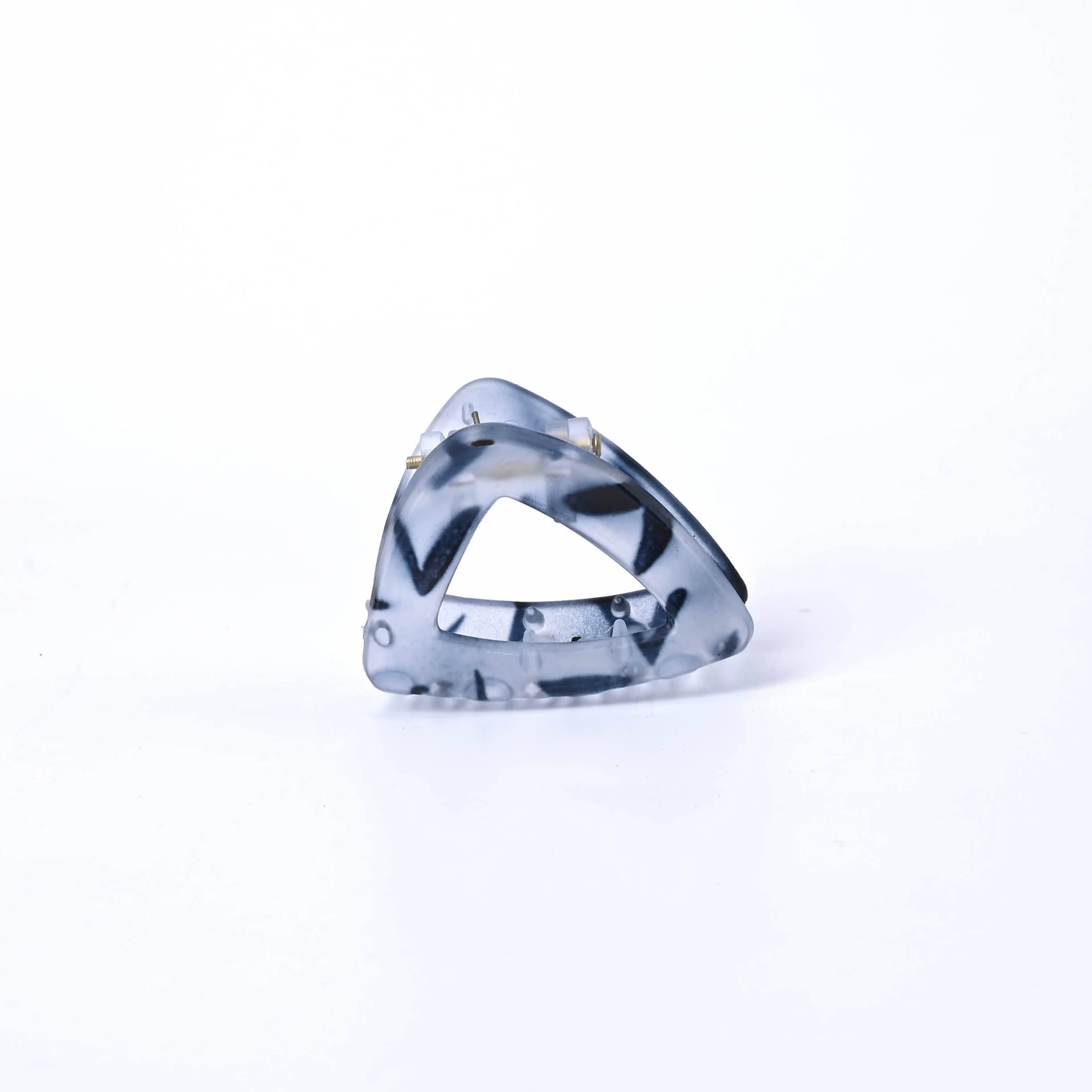 Triangle, universal matte crab pin, hair accessory, translucent shading