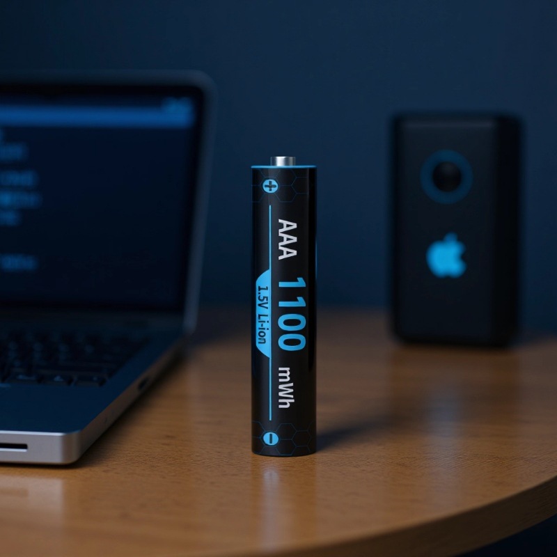 Batería de litio AAA de voltaje constante de 1.5V neutral No. 7 1100mWh batería de litio recargable de alta capacidad batería de carga rápida lote