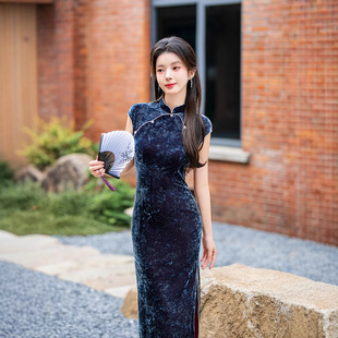 2024 new cheongsam everyday retro dress
