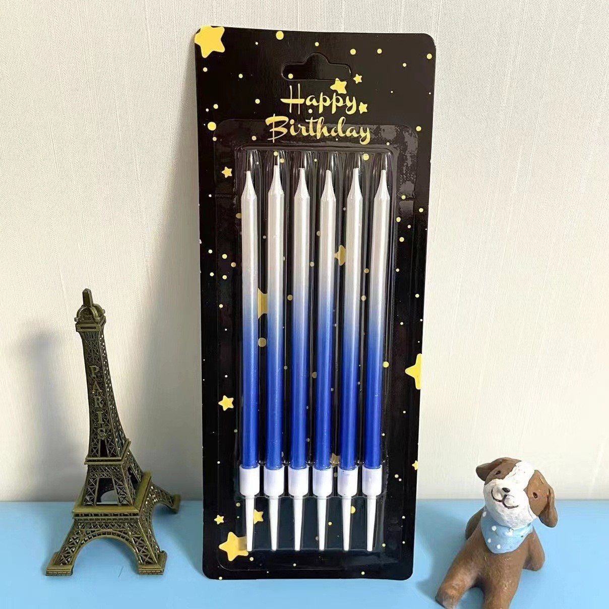 Gradiente de poste de luz vela de cumpleaños creativo fiesta romántica pastel Necesidades de personalizado