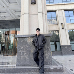 醋哥同款美式教练夹克三防立领休闲纯色复古秋款户外工装百搭夹克