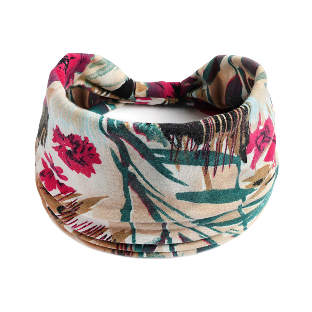 Retro Europa y los Estados Unidos venta cruzada de yoga damas correa de cabello toallas antiperspirantes elásticas algodón absorbedor correa de cabello nuevo accesorio para el cabello