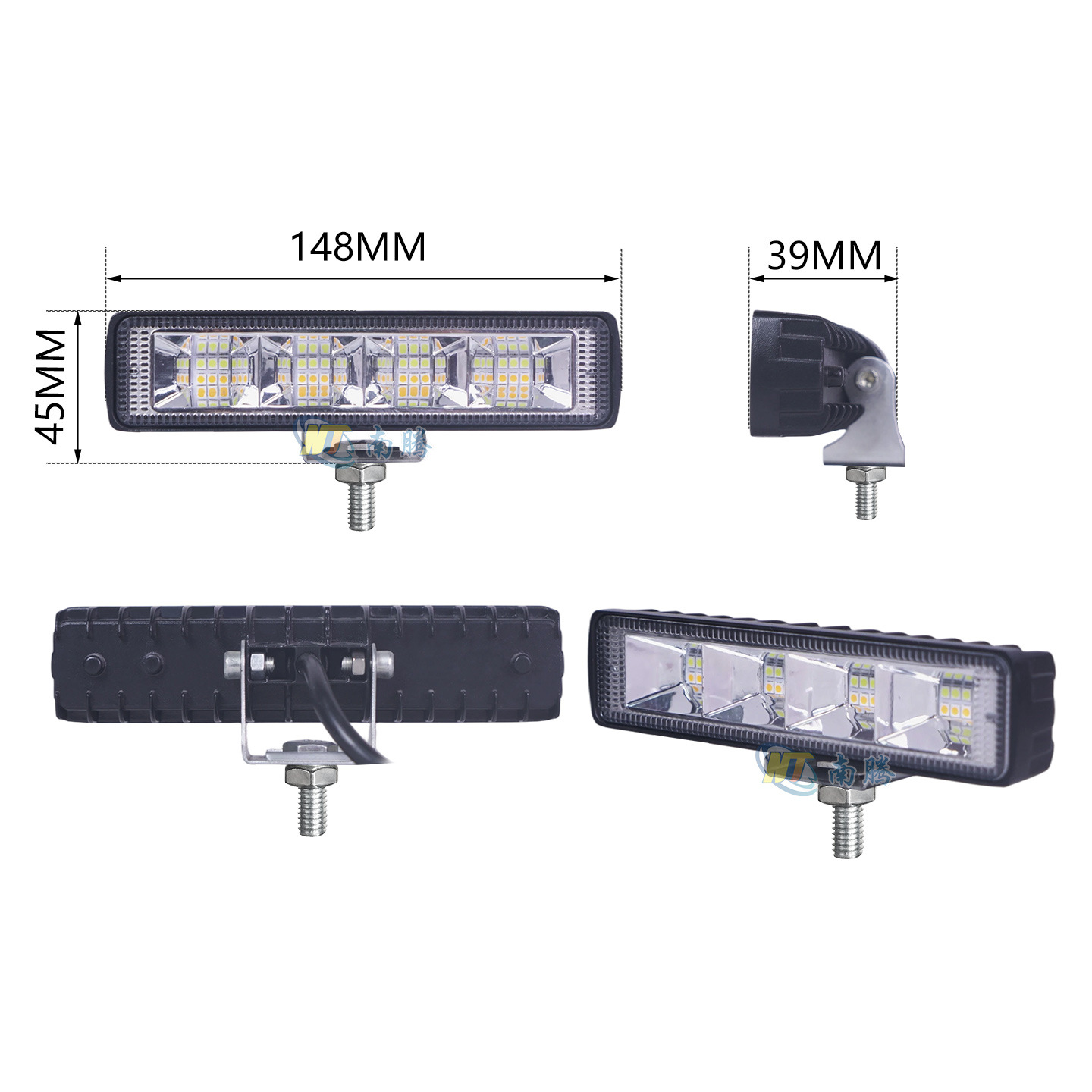 5 pulgadas en forma de LED72W lámpara de trabajo de automóviles focos de automóviles luces todoterreno luces de automóviles transformadas luces delanteros de automóviles
