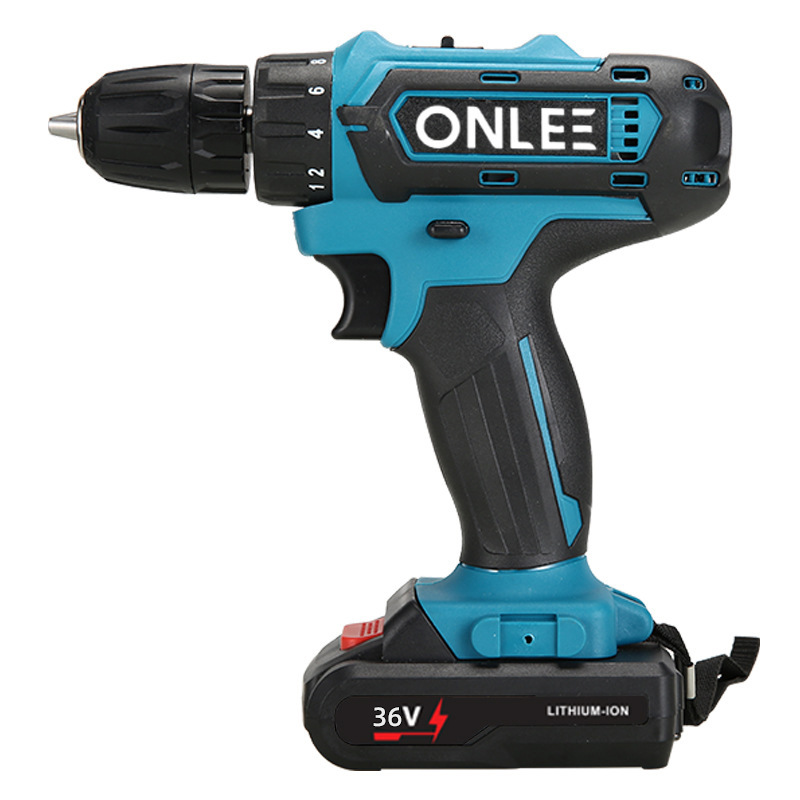 Taladro Percutor Eléctrico de Alta Potencia Transfronterizo, Juego de Herramientas Eléctricas Multifuncionales con Atornillador, Taladro Eléctrico de Litio