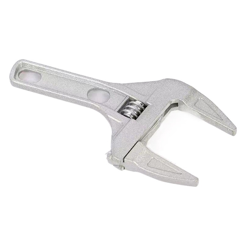 Función de herramienta de llave de baño, mango corto, llave de mantenimiento de apertura grande, llave de tubería de agua, llave móvil