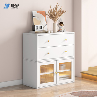 Wholesale Cross-Border Module Combination Cabinet Half-Wall Tv Cabinet Metal Simple Floor-Standing Storage Cabinet Combination Bookcase Exhibition