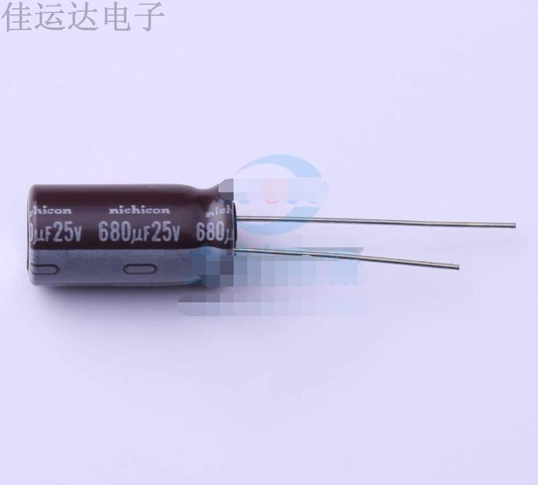 UPW1E681MPD 规格 680uF 25V 引线型铝电解电容 原装供应