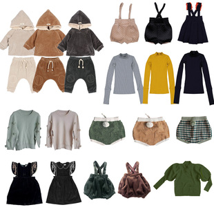 Autumn and Winter Miscellaneous clearance niche brand collection undershirt sweater pants velvet embroidered suspender skirt plus velvet suit