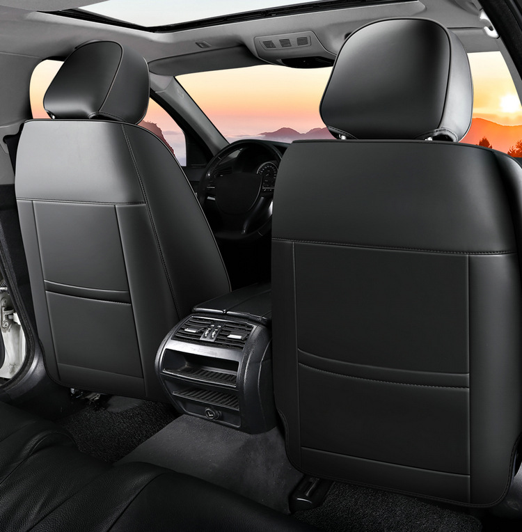 Car Nappa Leather Full-Coverage Seat Cushion, All-Season Universal Model, Light Luxury High-End Car Seat Cushion, Seat Cover, Protective Cover
