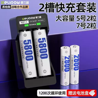 Hibrid akkumulyator batareyaları, large capacity rechargeable suit Ni-MH - n211-charger-no-5-2-sections-no-7-2-sections