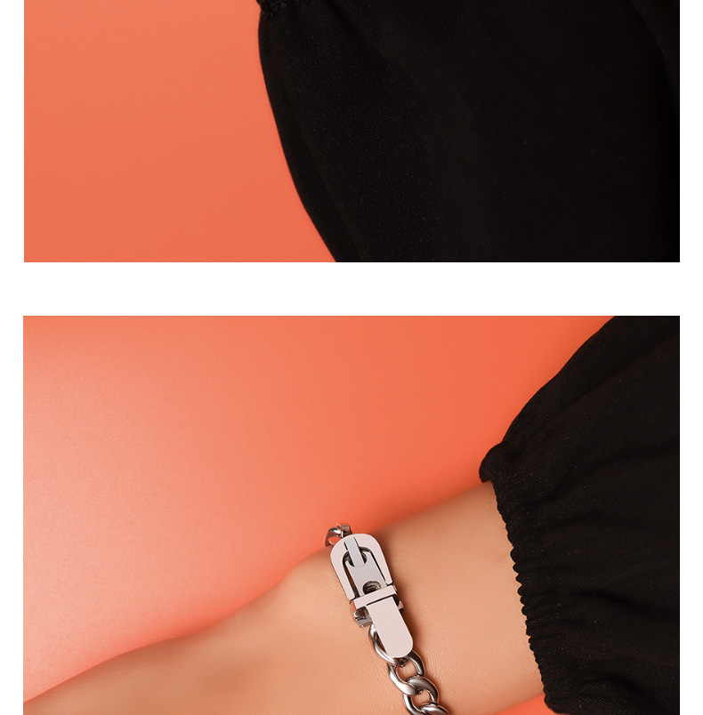 Pulsera Simple Con Hebilla De Correa Nueva display picture 9