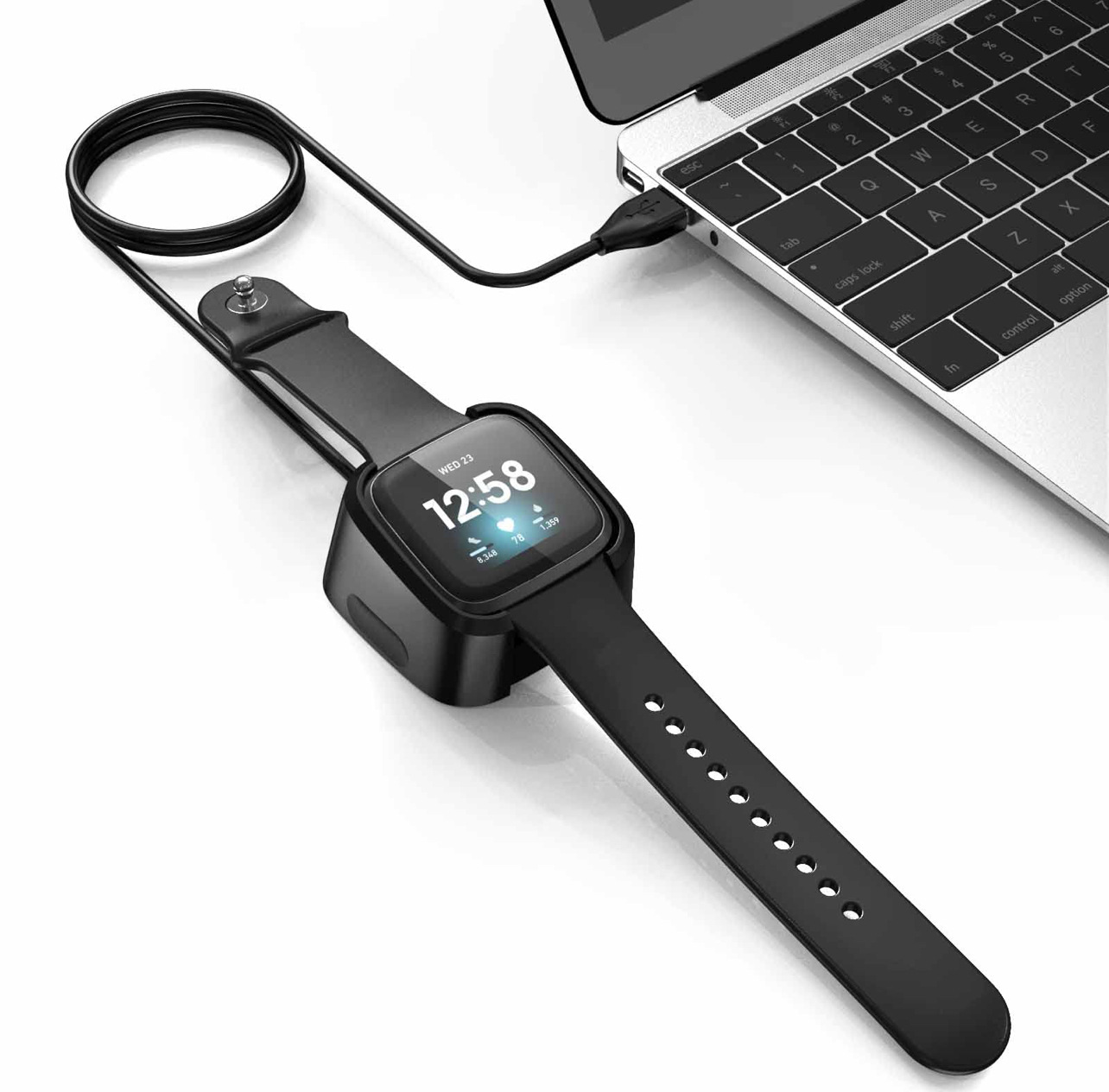 Factory direct sales fitbit versa 2 smartwatch charger, charging base, charging cable, USB undefined