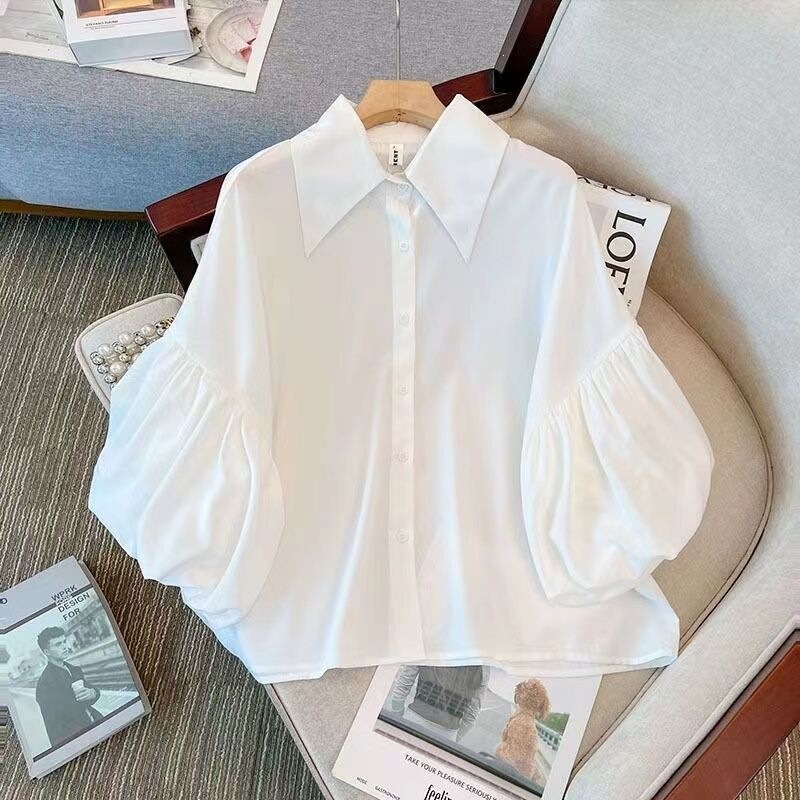Chiffon Doll Shirt Plus-Size Women's Clothing Spring and Summer Luxury High-End French Chic Unique Beautiful Blouse Top Chiffon Doll Shirt Plus-Size Women's Clothing Spring and Summer Luxury High-End French Chic Unique Beautiful Blouse Top