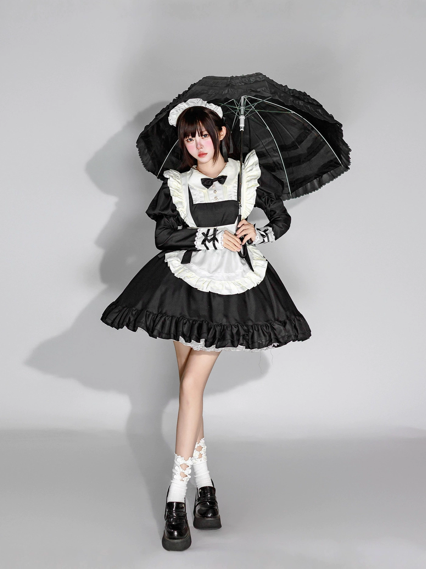 Японское кружевное платье, кофейный очаровательный боди, стиль Lolita