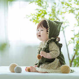 新款儿童摄影服装韩版影楼拍照服饰百天周岁宝宝写真照相韩式童装