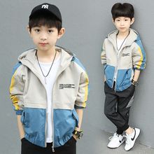 童装儿童外套秋装2025新款网红酷帅夹克潮服男童春秋款男童冲锋衣