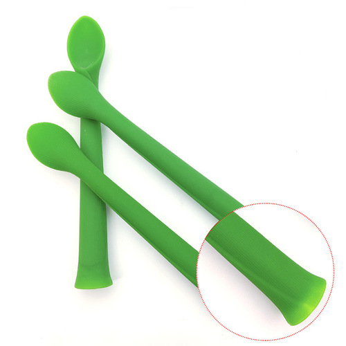 Baby silicone spoon training spoon baby feeding soft head spoon full silicone spoon corn shape silicone spoon
