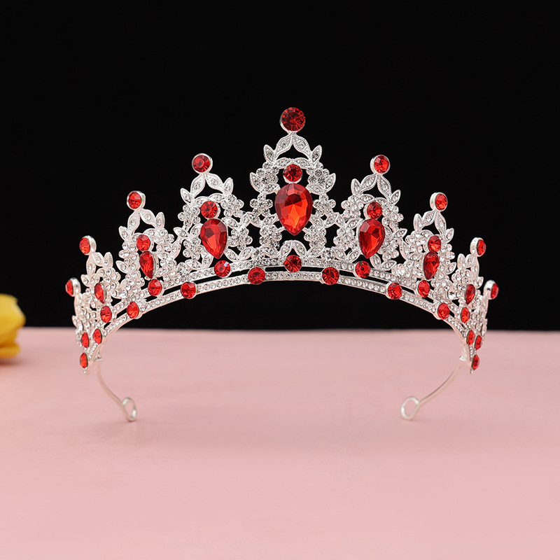 Los niños corona pastel tocado cristal accesorios para el cabello corona chica cumpleaños rendimiento diadema princesa vestido accesorios al por mayor