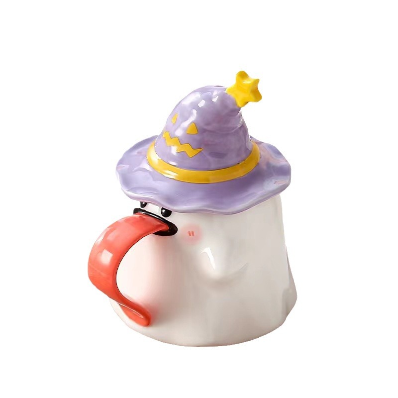 Regalos de cumpleaños fantasmas extraños tazas de cerámica con tapa tazas de regalo tazas de regalo de Halloween tazas de regalo