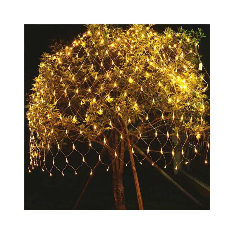 Luz solar de red de pesca LED lámpara de jardín rural lámpara decorativa al aire libre lámpara de color resistente al agua lámpara de rejilla 2026 nuevo