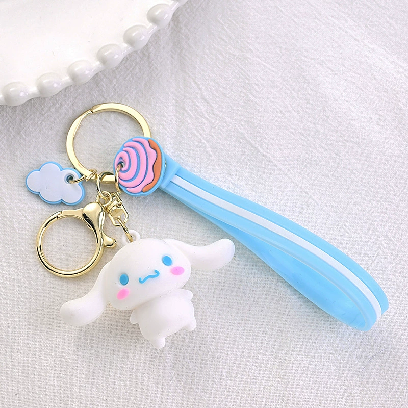 Брелок Sanrio, мультяшная подвеска-минифигурка с ремешком, 5 × 3,5 × 5 см