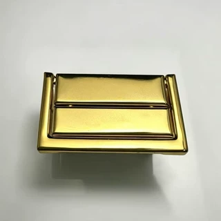 挂金铁质弹力插脚小四方扣 适配首饰盒礼品盒 酒盒 木盒锁扣