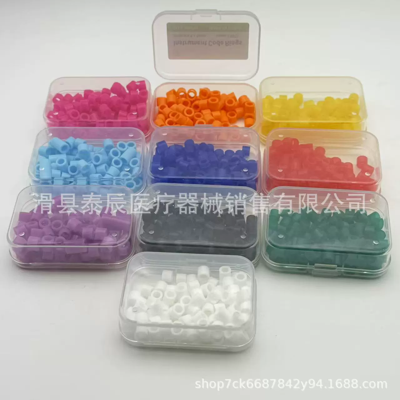 Цветное дезинфицирующее кольцо для зубных устройств