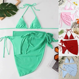 比基尼;连体泳衣;三件套泳装