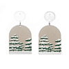 Christmas accessory for elderly, acrylic earrings, European style