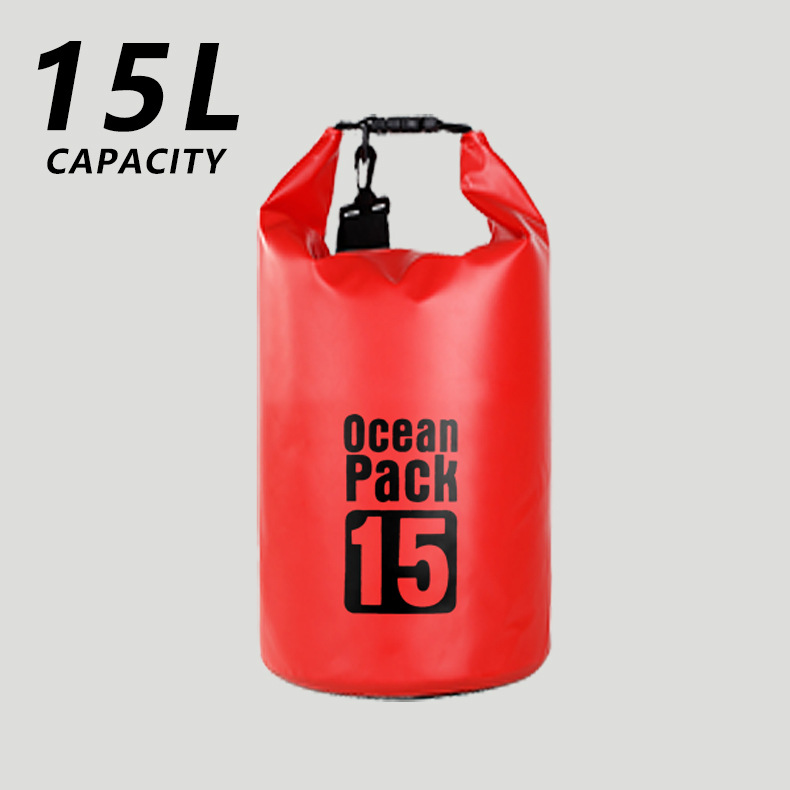 Mochila bandolera individual para exteriores, bolsa de almacenamiento para la playa, equipo de rafting, bolsa impermeable y gruesa para la playa