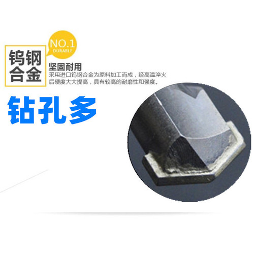 Jinpin New Partner Blue Label Round Handle Electric Hammer Drill Bit Through Wall Extended Concrete Impact Drill Bit Construction Drill Bit