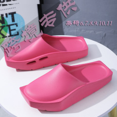 跨境夏季厚底包頭拖鞋女批發外穿休閒時尚百搭休閒女士踩屎感