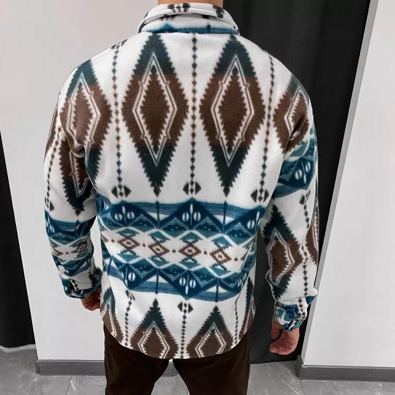 2024. aasta lai sügis-talve meeste etnilise stiiliga trükitud mustriga revääriga jakk_voghion.com